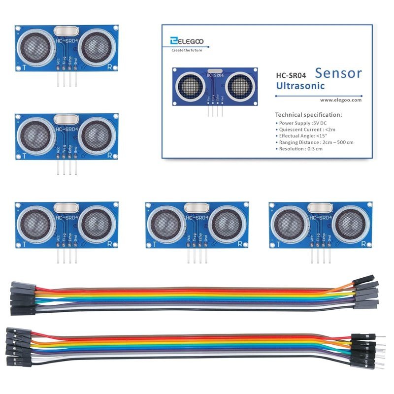 ELEGOO HC-SR04 ultrasonic distance sensor module for Arduino