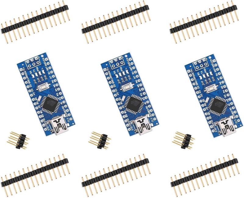 ELEGOO Nano V3.0 boards, ATmega328P with CH340 USB chip, 3-pack