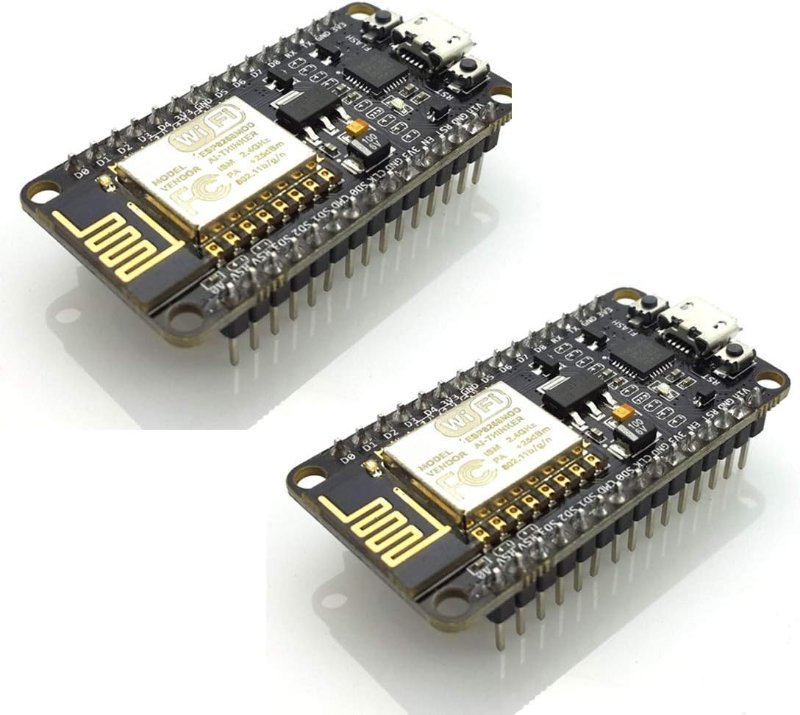 HiLetgo ESP8266 NodeMCU CP2102 ESP-12E WiFi development board, two-pack