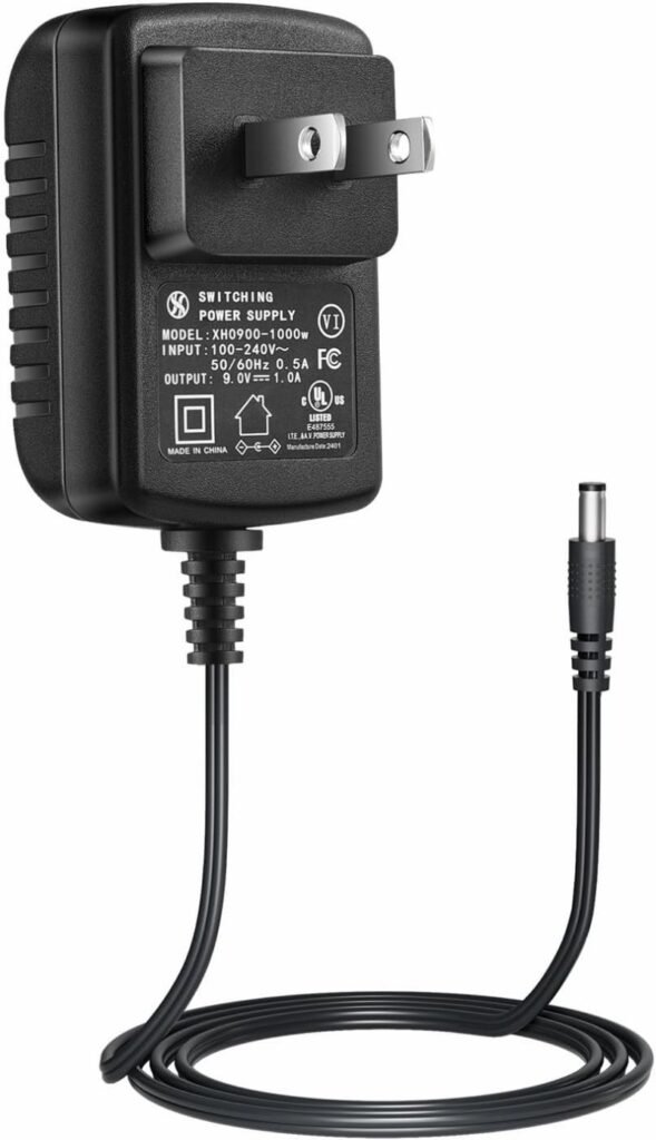 9V 1A Arduino power supply adapter, 5.5x2.1mm center positive