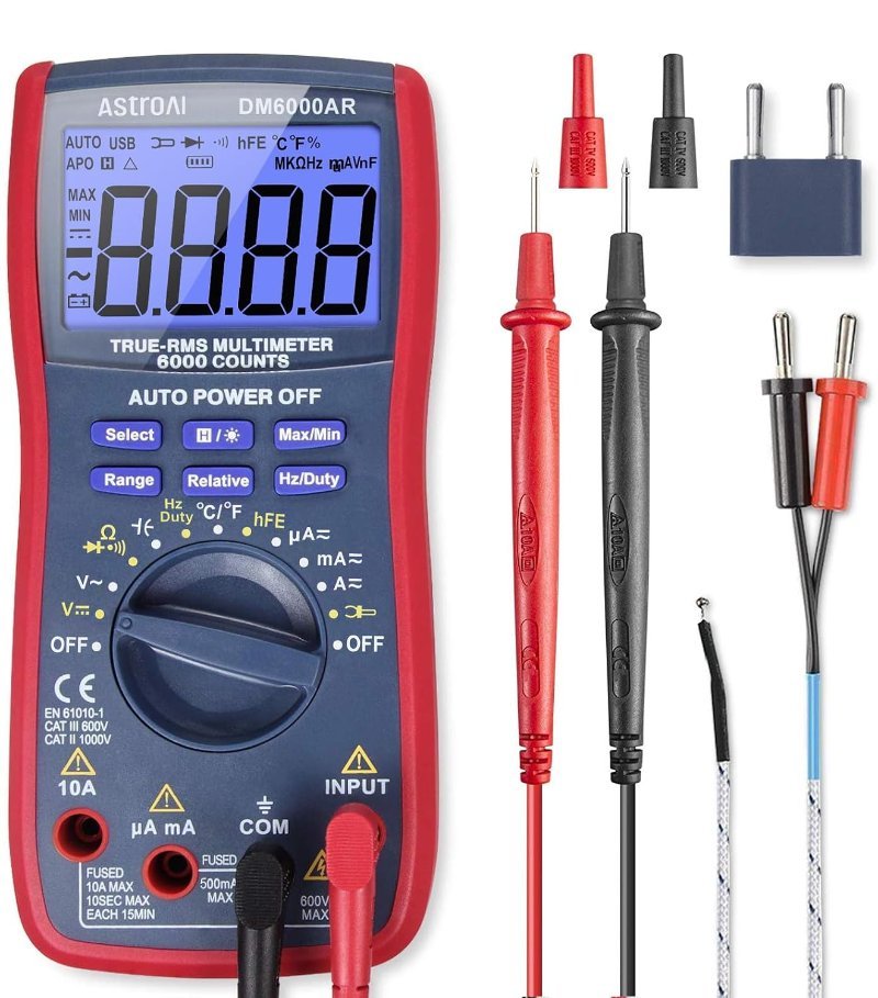 AstroAI True RMS 6000-count digital multimeter