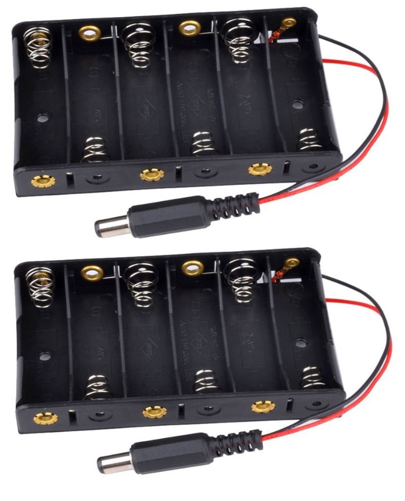 Corpco 6 x AA battery holder with 2.1mm barrel jack