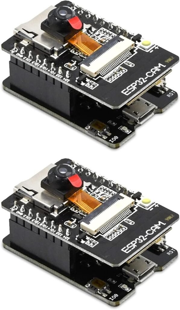 Aideepen ESP32-CAM board with OV2640 camera and ESP32-CAM-MB USB programmer baseboard