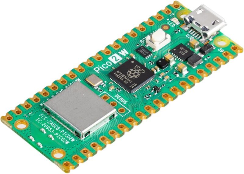 Raspberry Pi Pico 2 W RP2350 board with Wi-Fi and Bluetooth