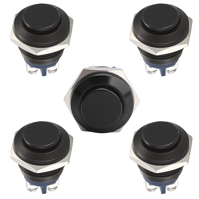 STARELO 16mm momentary IP65 waterproof metal push button switches